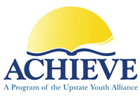 Logo for The ACHIEVE Program.  The tagline says 'A Program of the Upstate Youth Alliance'