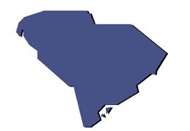 This is a graphic of the outline of South Carolina.